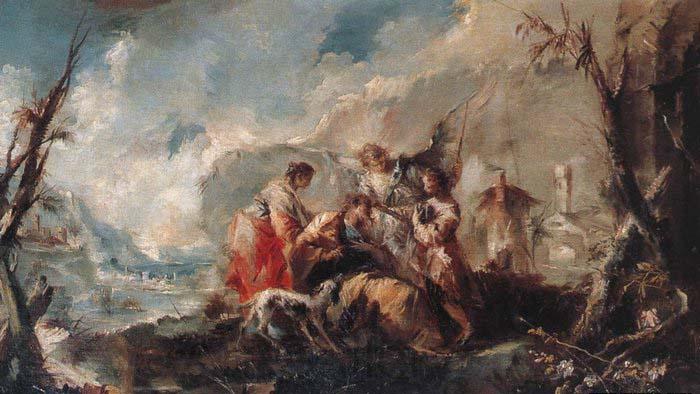 GUARDI, Gianantonio The Healing of Tobias's Father Norge oil painting art
